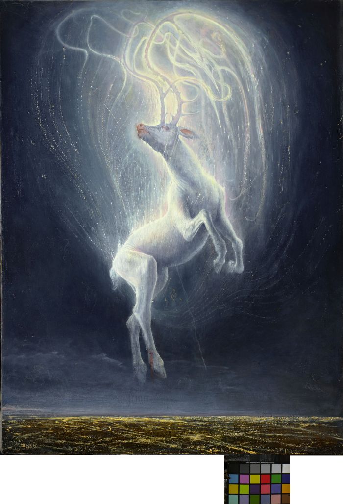 2_Absuntio ( la cerva di Re Salomone) 2012 olio su lino cm 200 x 150  copia.jpg