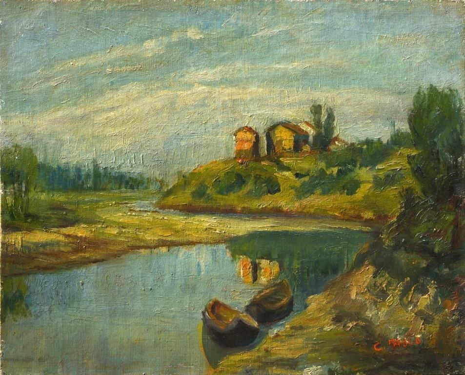 Il Fortino(borgo di pescatori del Po),1946