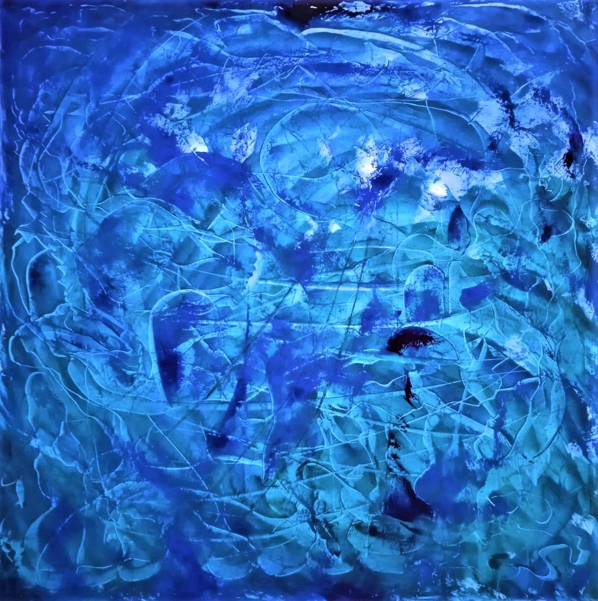 1_IL FRAGORE DEL MARE - cm 80 x cm 80 - 2021 - olio su tela