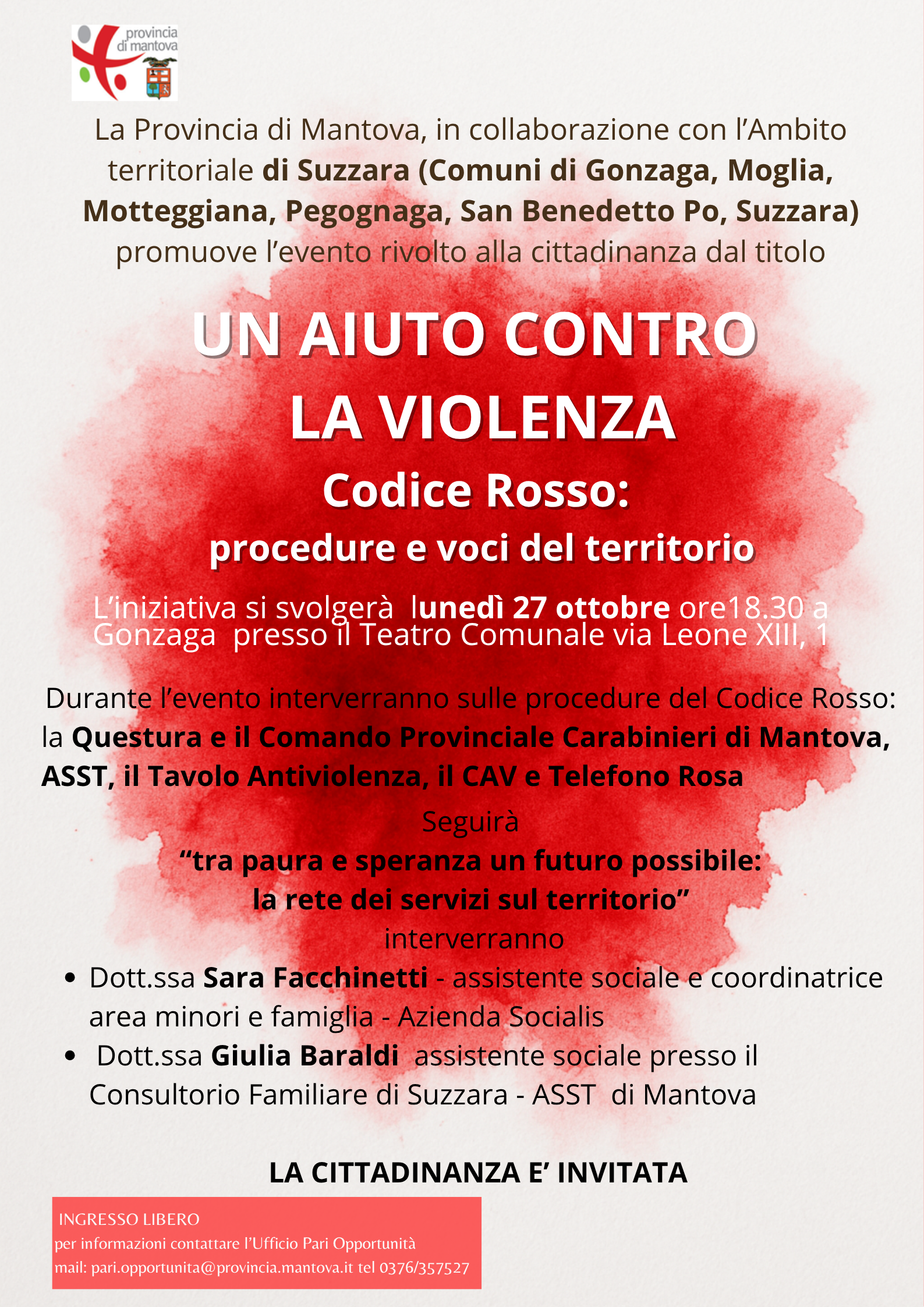 LOCANDINA CODICE ROSSO GONZAGA