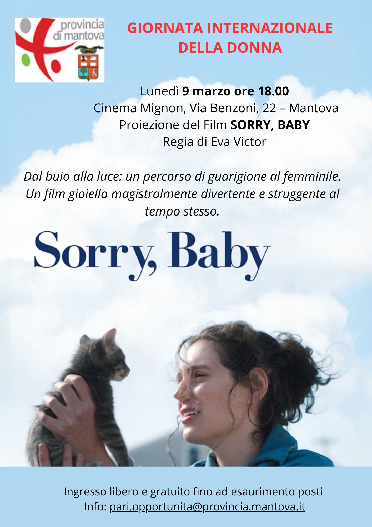 La Locandina del film Sorry, Baby